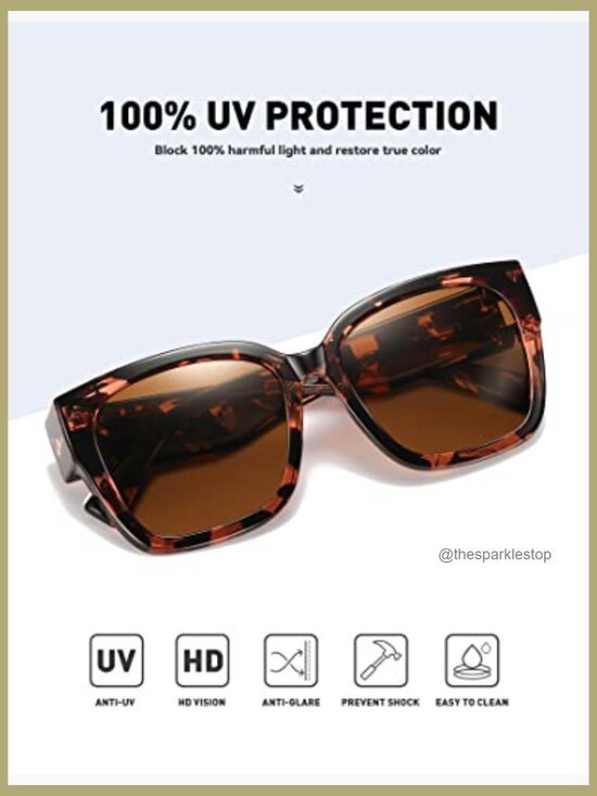 Fit Over Glasses Sunglasses Polarized UV Protection Lightweight Plastic main image 7